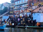 Bathing and prayer, Varanasi, India
